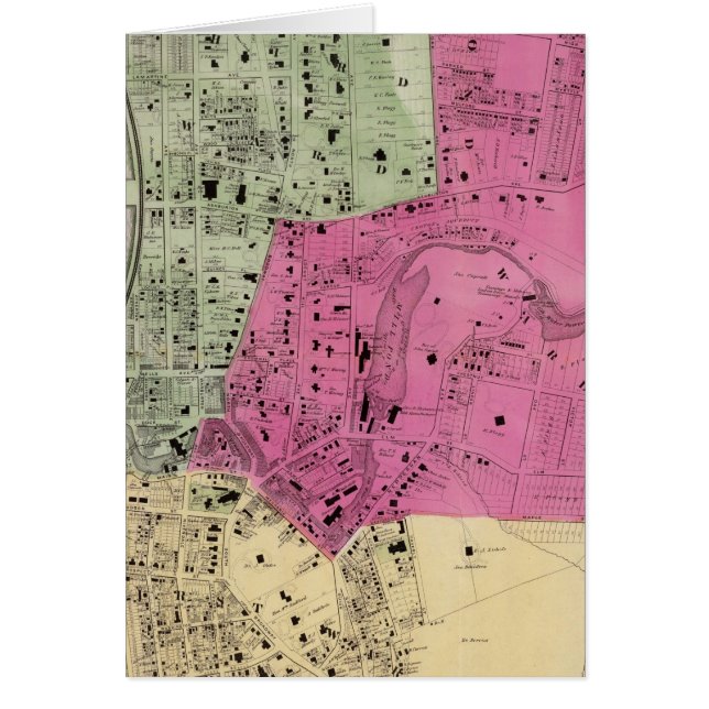 Yonkers, NY Atlas Hälsningskort (Framsidan)