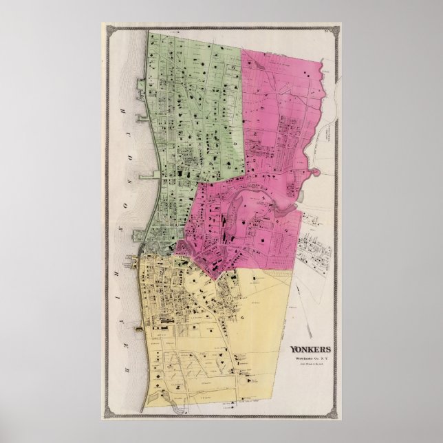 Yonkers, NY Atlas Poster (Framsidan)