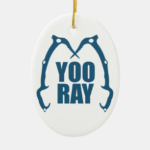 Yoo Ray (Ouray) Isklätting Julgransprydnad Keramik