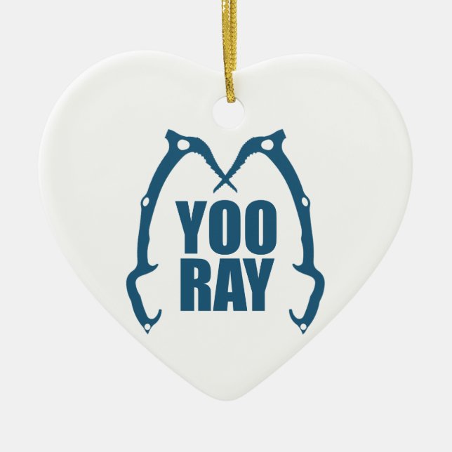 Yoo Ray (Ouray) Isklätting Julgransprydnad Keramik (Framsidan)