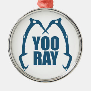 Yoo Ray (Ouray) Isklätting Julgransprydnad Metall