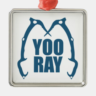 Yoo Ray (Ouray) Isklätting Julgransprydnad Metall