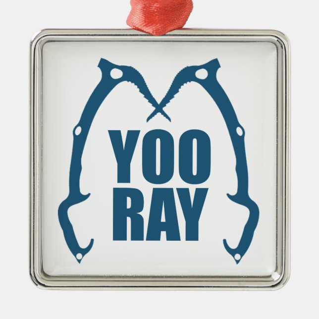Yoo Ray (Ouray) Isklätting Julgransprydnad Metall (Framsidan)