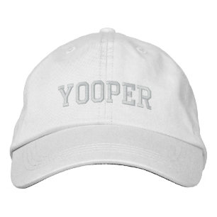 Yooper Embroiderade Basic Cap White Broderad Keps
