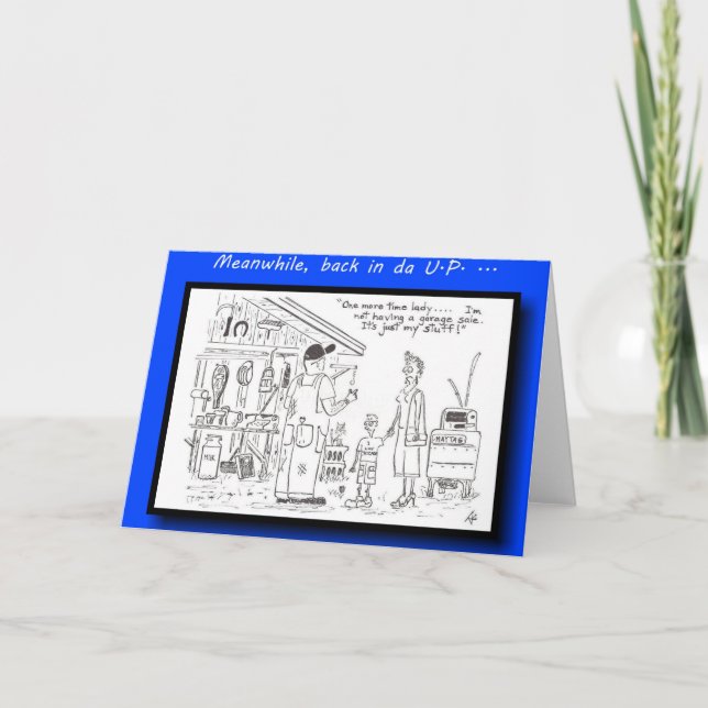 Yooper Inte ett jardförsäljningskort Kort (Framsida)