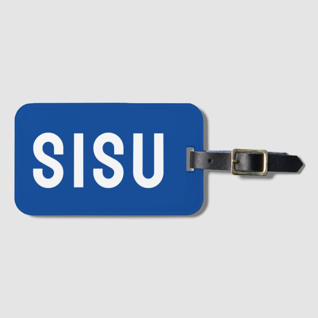 Yooper Stil SISU Finn Finn Finn Designer Travel Bagagebricka (Framsida horisontal)