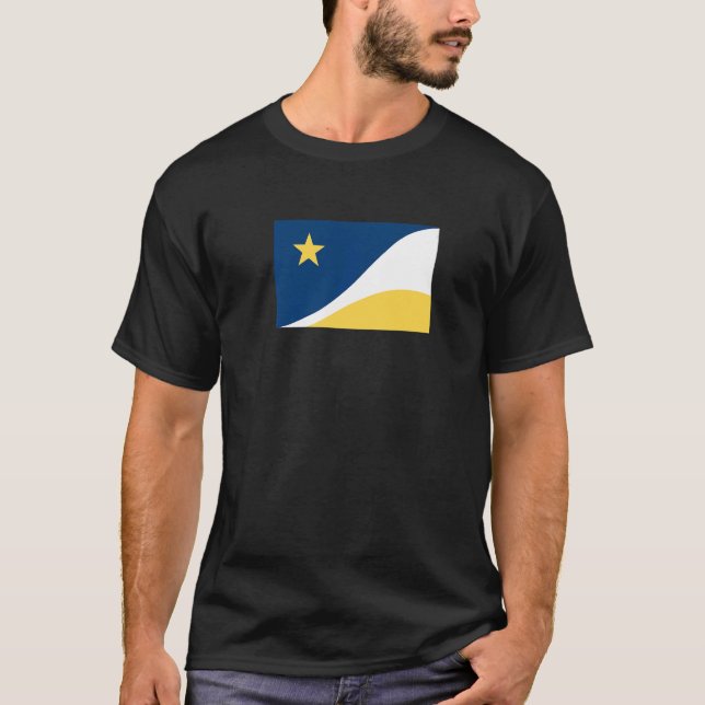 Yorba Linda California Flagga T Shirt (Framsida)