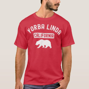 Yorba Linda California USA flagga Vintage Bear Ora T Shirt