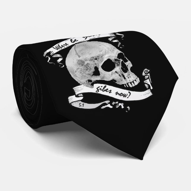 Yorick's Skull Tie Slips (Rullad)