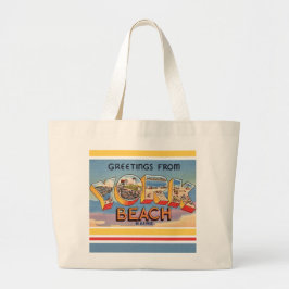 York Beach Maine Hälsningar Jumbo Tygkasse