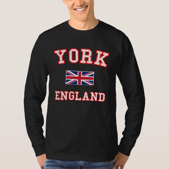 YORK British Flag Badge T Shirt (Framsida)