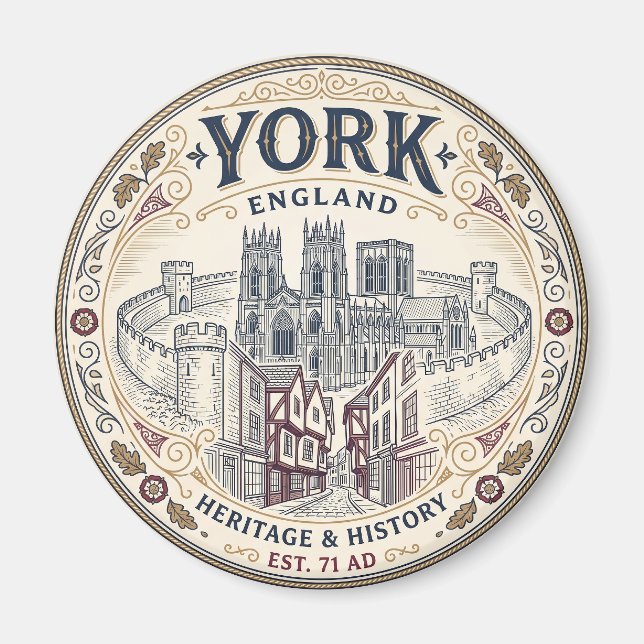 York, England Magnet (Framsidan)