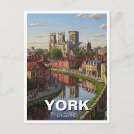 York England Resa Vykort