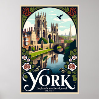 York England Retro Resemålning Affisch Konst