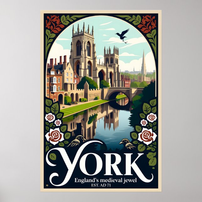 York England Retro Resemålning Affisch Konst (Framsidan)
