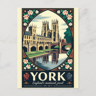 York England Retro Resemålning Affisch Konst Helg Vykort