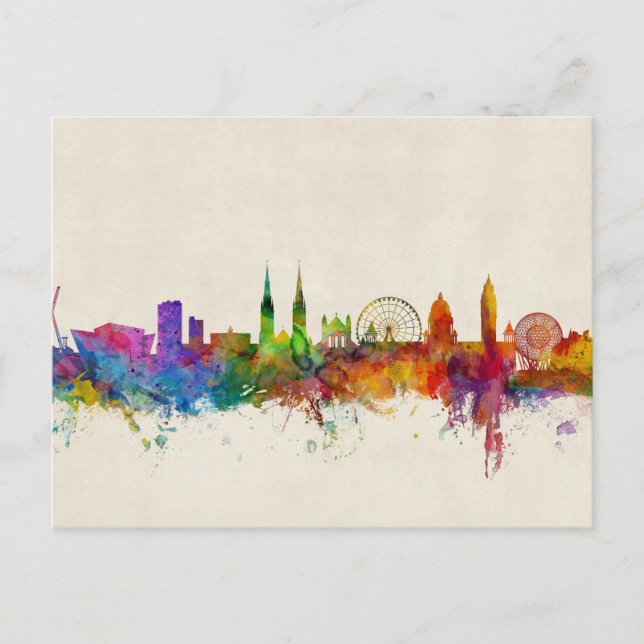 York England Skyline Vykort (Framsida)