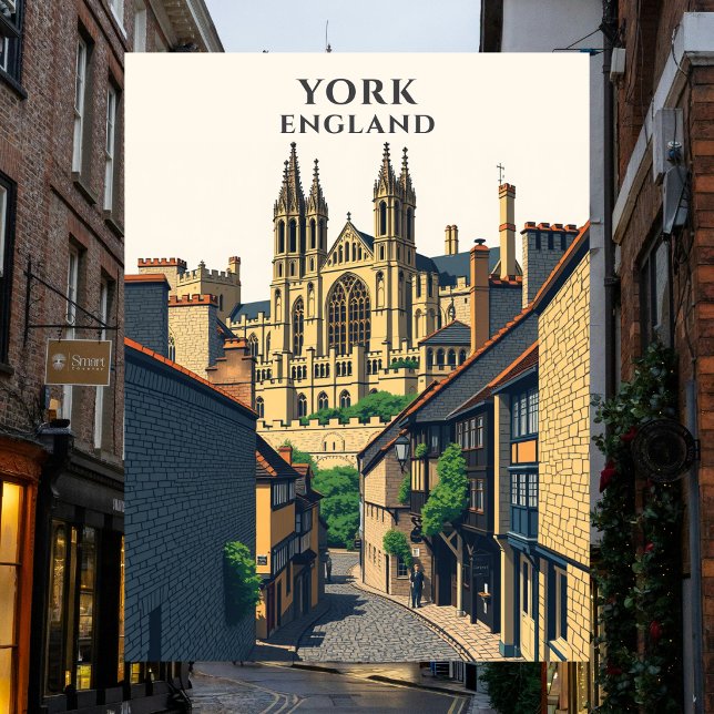 York England Storbritannien Resa Historisk Vykort (York England UK Travel Historic Postcard
)