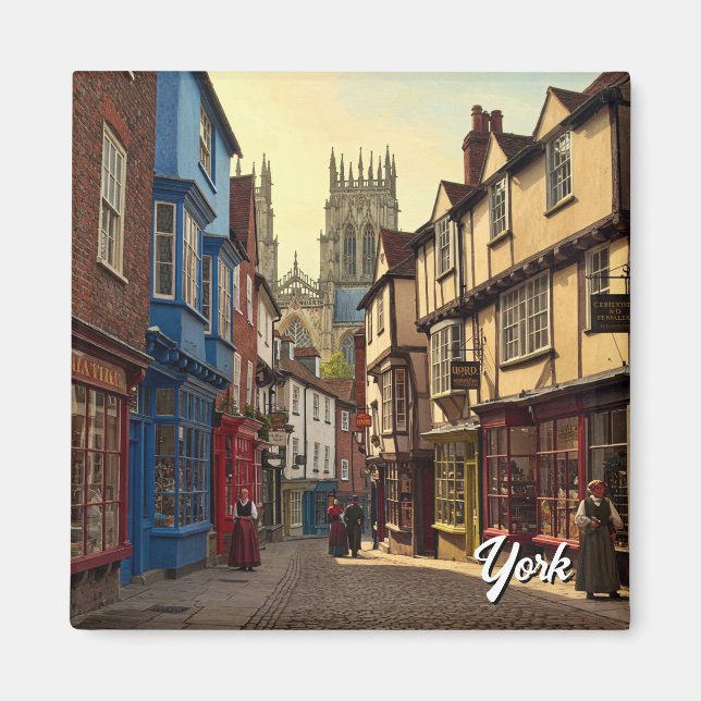 York England Travel Magnet (Framsidan)