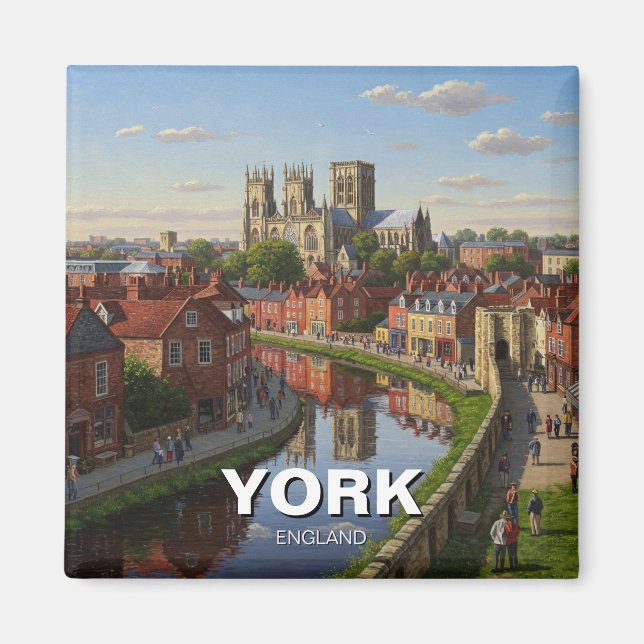 York England Travel Magnet (Framsidan)