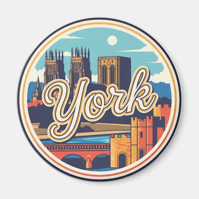 York England Travel Magnet (Framsidan)