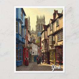 York England Travel Vykort