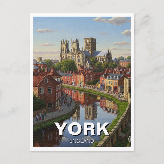 York England Travel Vykort (Framsida)