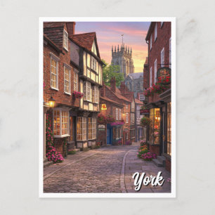 York England Travel Vykort