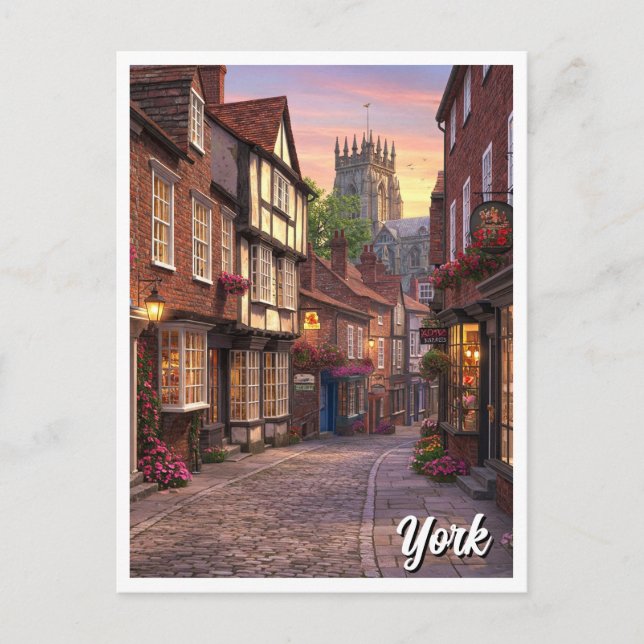 York England Travel Vykort (Framsida)