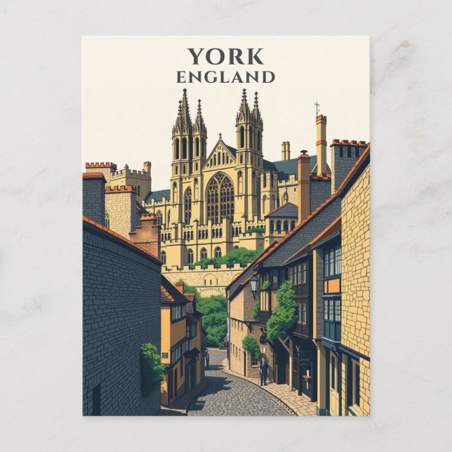 York England UK Travel Historic Vykort (Framsida)