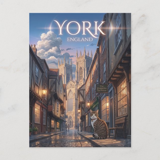 York England Vykort (Framsida)