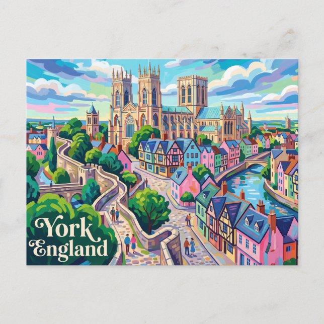 York England Vykort (Framsida)