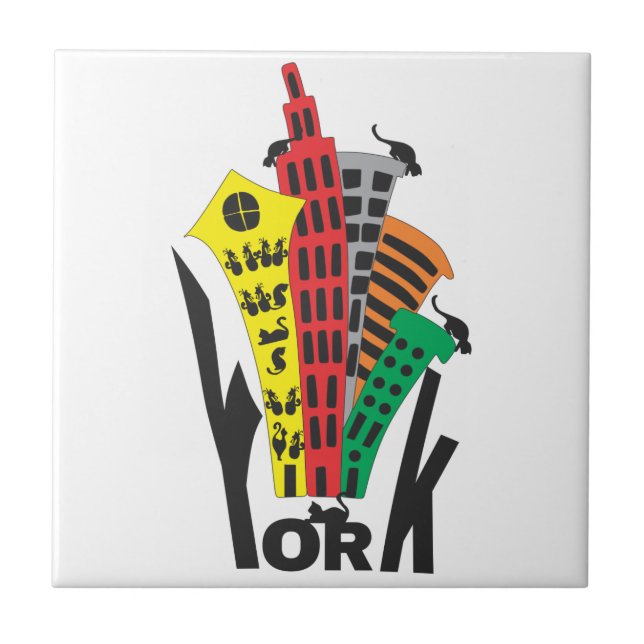 York ett kakelplatta (Framsidan)