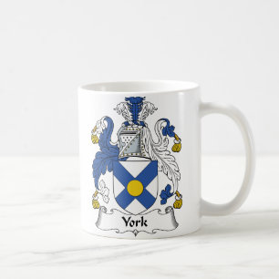 York familjvapensköld kaffemugg