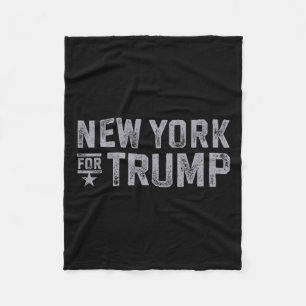 York for Trump 2024 New Yorkers Kärlek Heart Trump Fleecefilt