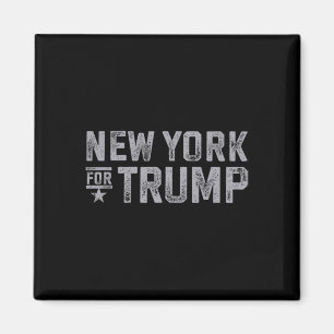 York for Trump 2024 New Yorkers Kärlek Heart Trump Magnet