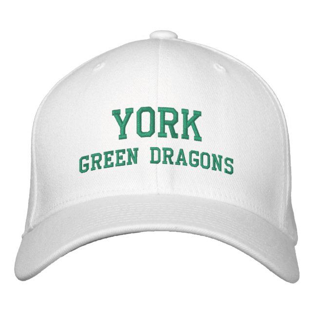 York Grönt Dragons 1964 Flexfit Broderad Keps (Framsida)