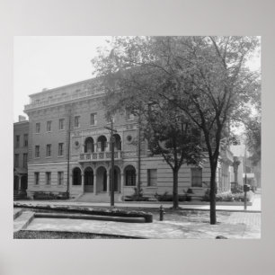 York Hall (Yale Universiteten) Poster