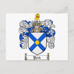 York Jackar Arm/Yorkfamilj Crest Vykort