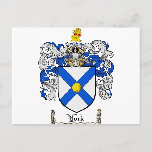 York Jackar Arm/Yorkfamilj Crest Vykort (Framsida)