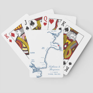 York Maine Destination Wedding Favor Casinokort