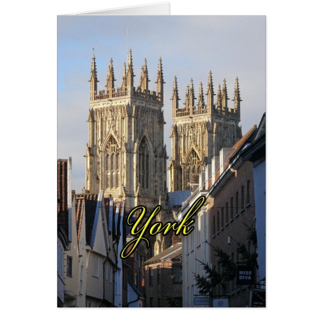 York Minster England Hälsningskort (Framsidan)