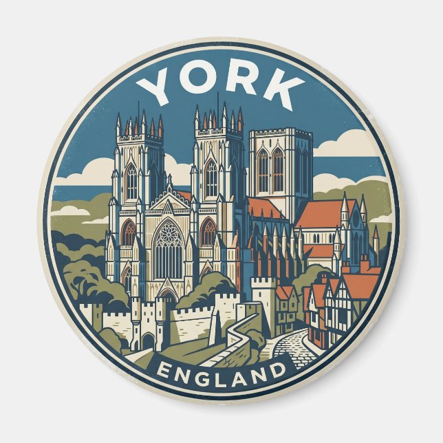 York Minster England Magnet (Framsidan)
