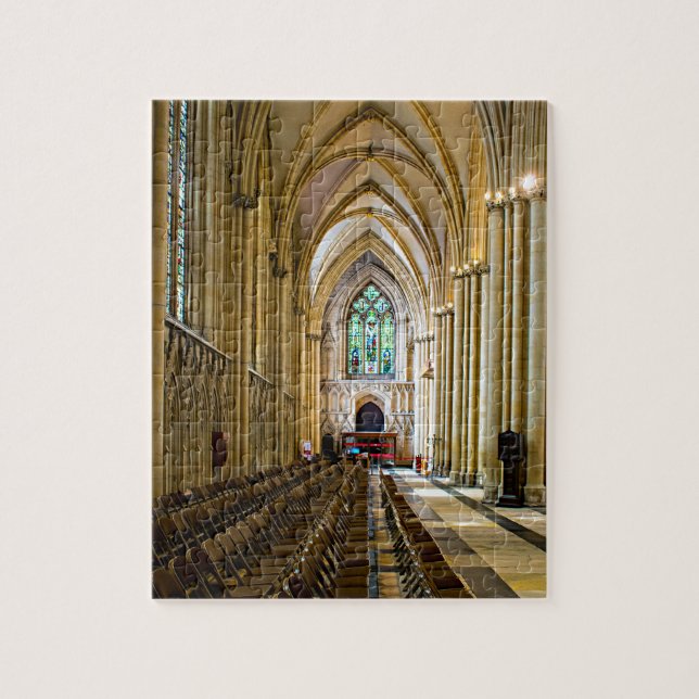 York Minster från insida Pussel (Vertikal)