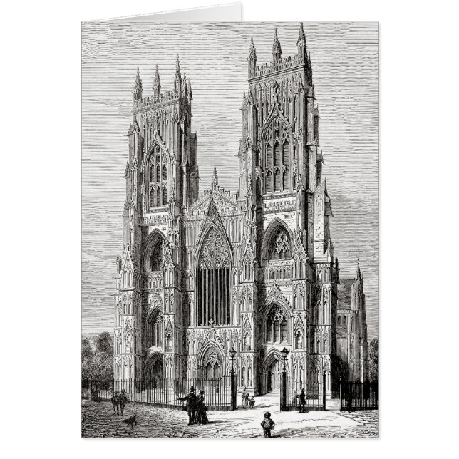 York Minster Hälsningskort (Framsidan)