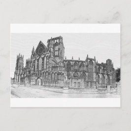 York Minster i sned boll Vykort