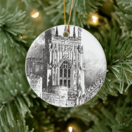 York Minster - Julgransprydnad Keramik
