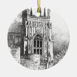 York Minster - Julgransprydnad Keramik