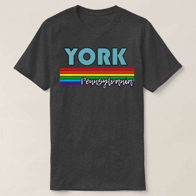 York Pennsylvania Pride York HGBT Gift HGBTQ Suppo T Shirt (Design framsida)
