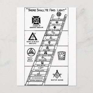 York Rite Ladder Vykort